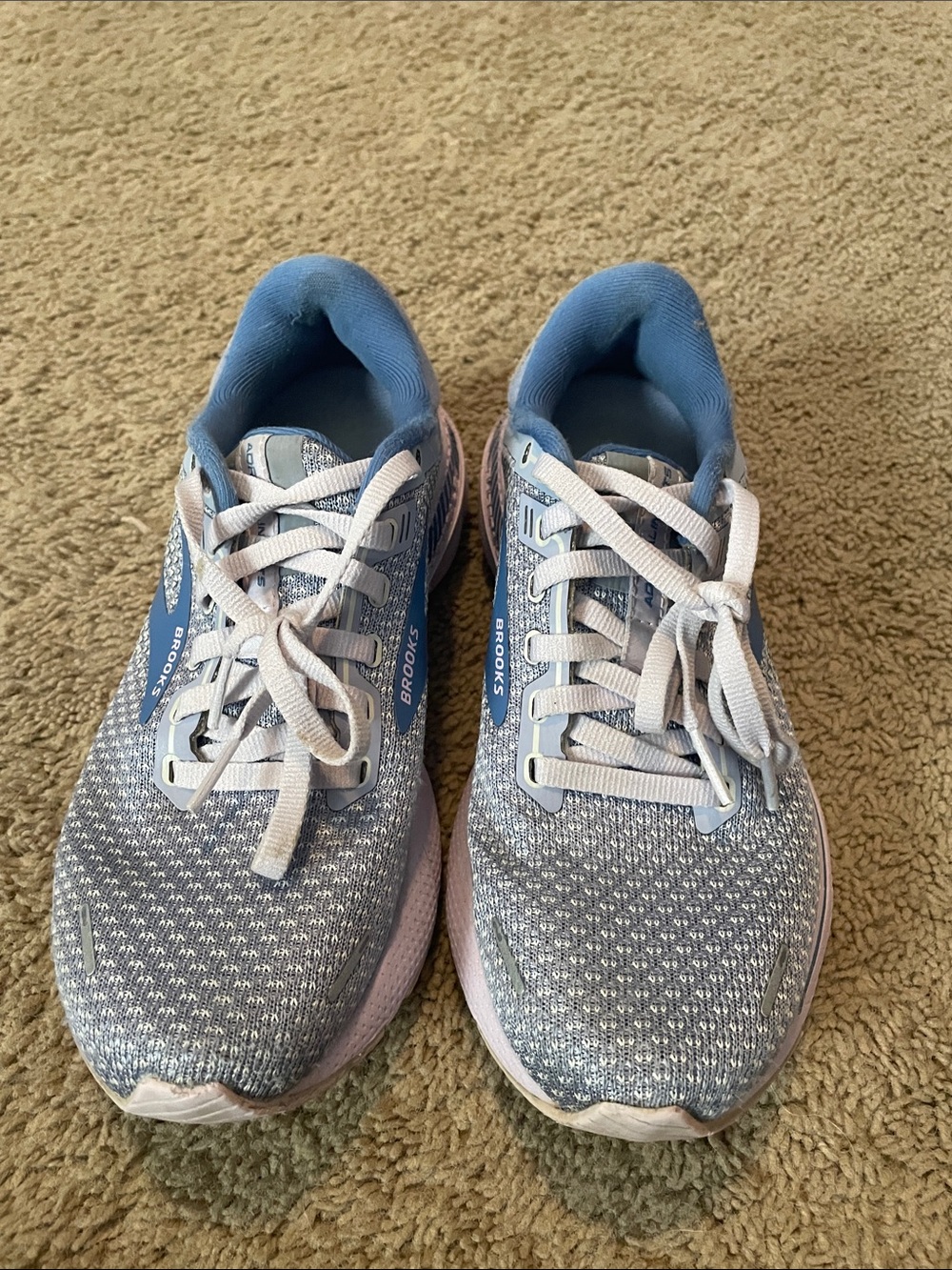 Brooks Light Blue Women’s Lace-Up Running Sneakers